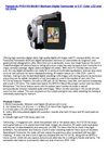 Panasonic PVDV102 MiniDV Multicam Digital Camcorder w 2.5 Color LCD and SD Drive