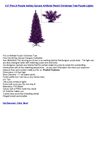 4.5' Pre-Lit Purple Ashley Spruce Artificial Pencil Christmas Tree Purple Lights
