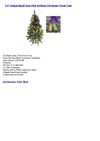 4.5' Unique Mardi Gras Pine Artificial Christmas Tinsel Tree