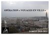 Opération " voyages en ville " : Sélection de romans