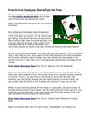 Free Online Blackjack Game Tips for Pros