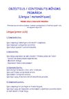 Objectius i continguts minims primària