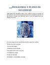 PROGRAMAS Y PLANES DE SEGURIDAD
