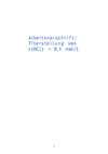 Titerstellung von c(HCl) = 0,1 mol/L