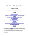 The Menace of Multiculturalism