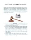 Points to remember before buying a property at auction