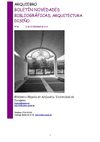 ArquiEbro nº 10. Boletín de novedades bibliográficas Arquitectura y Diseño. Biblioteca Hypatia de Alejandría UZ