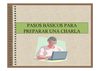 Cómo preparar y exponer una charla