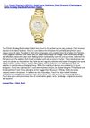 Fossil Women's ES2421 Gold-Tone Stainless Steel Bracelet Champagne Glitz Analog Dial Multifunction Watch