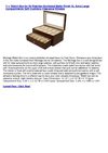 Watch Box for 20 Watches Burlwood Matte Finish XL Extra Large Compartments Soft Cushions Clearance Window