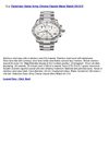 Victorinox Swiss Army Chrono Classic Mens Watch 241315