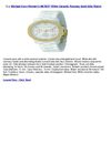 Michael Kors Women's MK5237 White Ceramic Runway Gold Glitz Watch