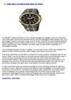Seiko Men's SKA366 Kinetic Black Ion Watch