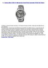 Bulova Men's 96A110 Mechanical Hand-Wind Automatic White Dial Watch
