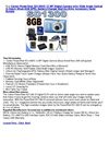 Canon PowerShot SD1300IS 12 MP Digital Camera w4x Wide Angle Optical IS Zoom (Blue) 8GB BP6L BatteryCharger...