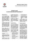 Qu'est-ce que le droit international humanitaire ?