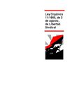Ley Orgánica de Libertad Sindical