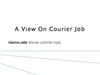 A View On Courier Job