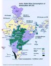 State wise consumption of Endosulfan in India 