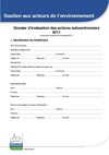 dossier type evaluation 2011