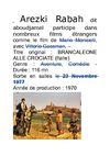 Arezki Rabah dit aboudjamel participe dans nombreux films étrangers comme le film de Mario Monicelli