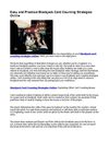 Easy and Practical Blackjack Card Counting Strategies Online