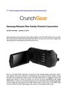 Samsung Releases New Family Oriented Camcorders at CES2011