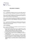 Règlement intérieur de la Bibliothèque municipale de Lauris