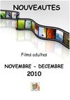 Films ADULTES - Novembre / Décembre 2010