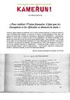 Tournée de LS. Senghor au Cameroun, sept. 1953