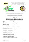 Cyclo Randonnée Montrouge Calendrier 2011
