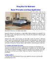 Feng Shui for Bedroom - Basic Principles and Easy Application