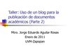 Taller: blogger/calaméo (Parte 2)