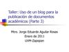 Taller: blogger/calaméo (Parte 3)