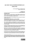 ¿Qué, cómo y para qué enseñar Matemática en Agronomía hoy?”