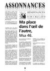 Assonnances 39 Ma place dans l'oeil de l'autre MSA 46