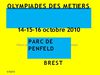 Olympiades des métiers 2010