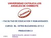 PRODUCCION 2.3 FORMULACION DE HIPOTESIS