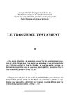 Le troisième testament