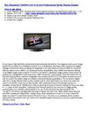 Panasonic TH42PH11UK 41.6-Inch Professional Series Plasma Display