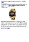 Invicta Men's 0072 Pro Diver Collection Chronograph 18k Gold-Plated Watch