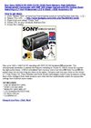 Sony HDRCX150 HDR-CX150 16GB Flash Memory High Definition Handycamยฎ Camcorder with 3MP Still Image Capture and...