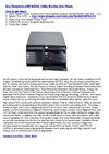 Panasonic DMP-BD30K 1080p Blu-Ray Disc Player.