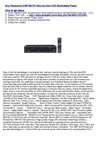 Panasonic DMP-BD70V Blu-ray DiscVHS Multimedia Player