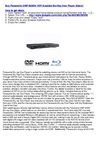 Panasonic DMP-BD85K WiFi Enabled Blu-Ray Disc Player (Black)
