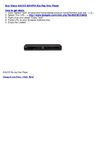 Sharp AQUOS BDHP24 Blu-Ray Disc Player
