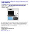 Sony DVP-FX750 7-inch Widescreen LCD Single-disc Portable DVD Player in Black + Accessory Kit