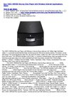 VIZIO VBR220 Blu-ray Disc Player with Wireless Internet Applications, Black