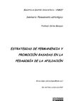Estrategias de permanencia y promoción basadas en la pedagogía de la afiliación