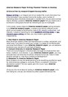 America Research Paper Writing: Possible Themes to Develop